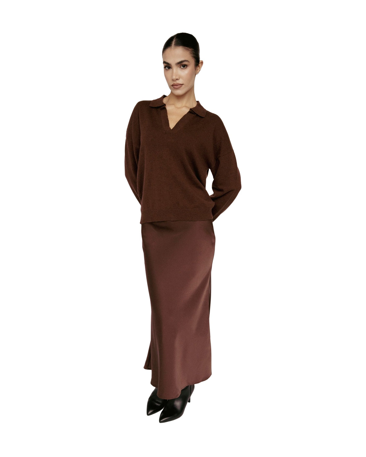 Satin Bias Cut Skirt