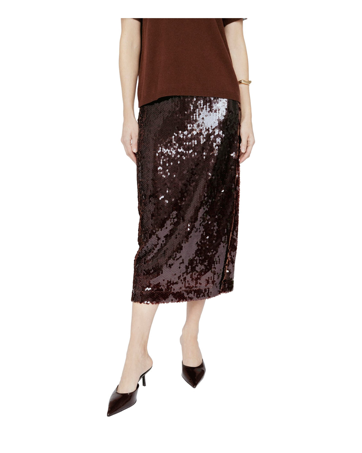 Sequin Midi Skirt