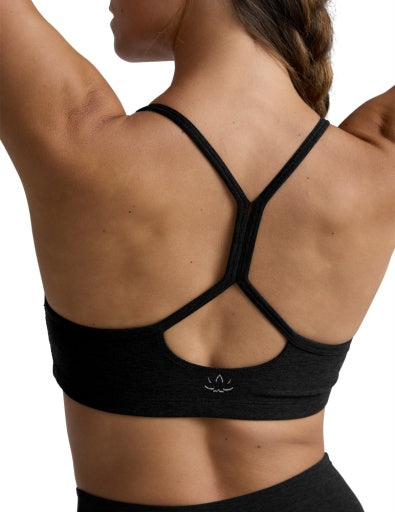 spacedye slim racerback bra darkest nigh