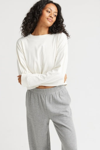 Relaxed Crop Long Sleeve Tee