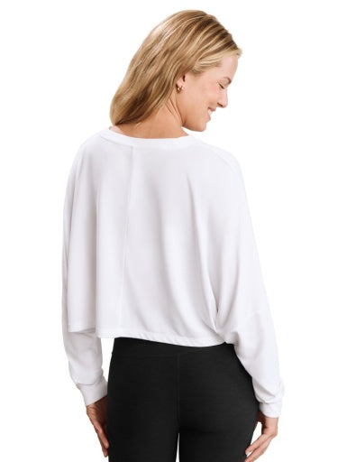 studio luxe cropped long sleeve tee