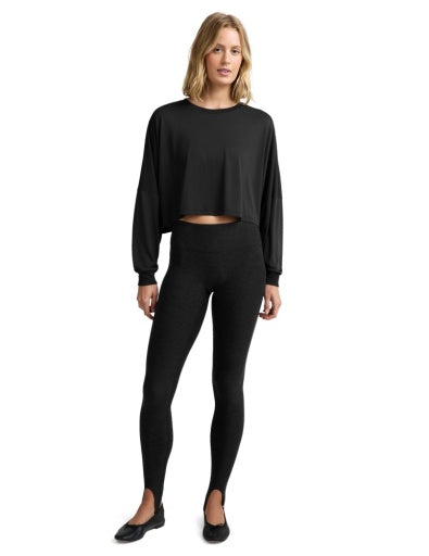 Studio Luxe Cropped Long Sleeve Tee