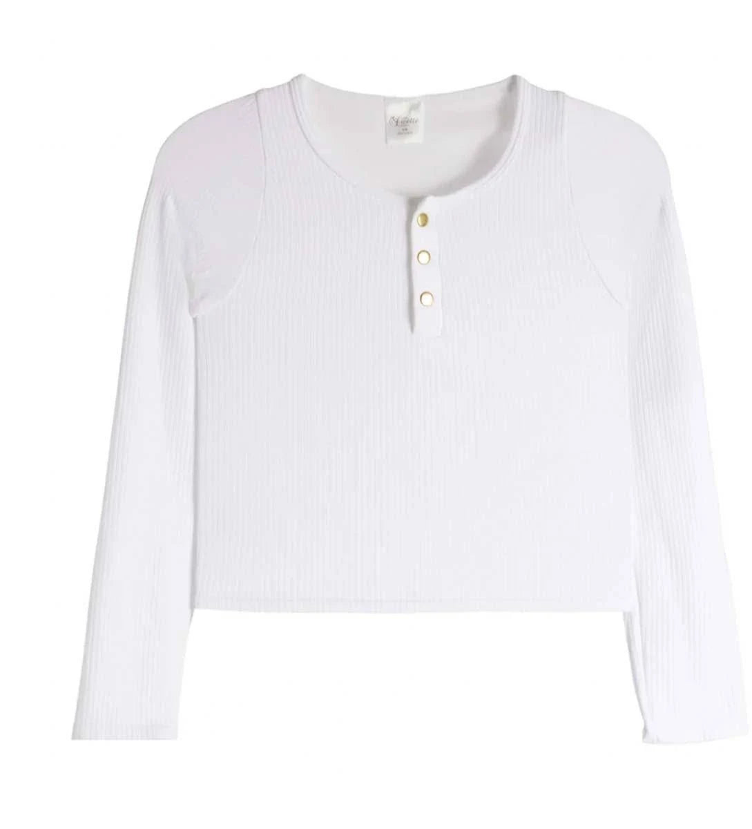 Ribbed Long Sleeve Henley