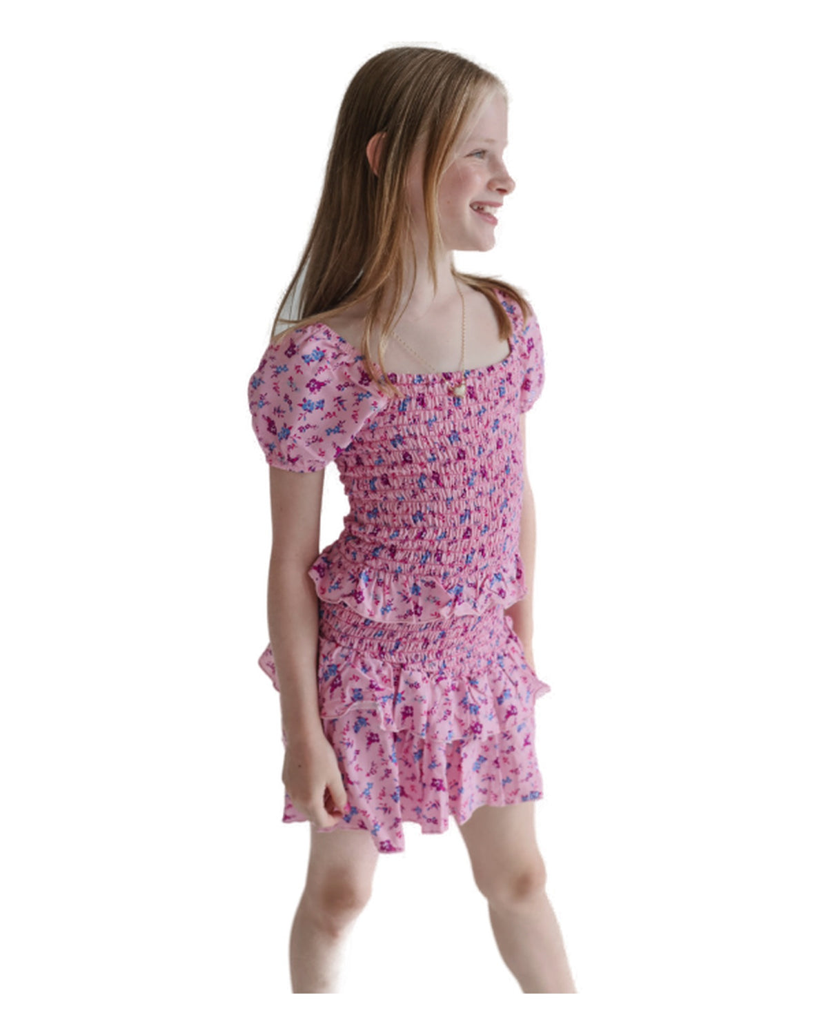 Smocked Ruffle Skirt
