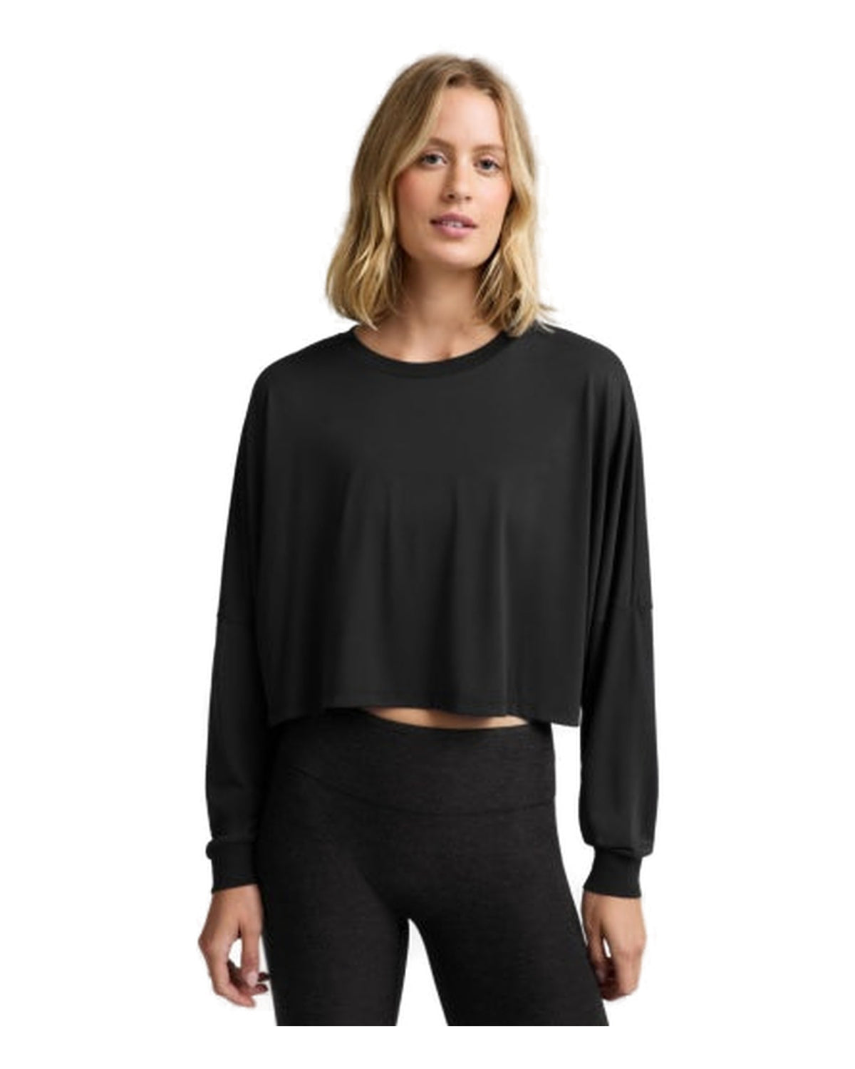 Studio Luxe Cropped Long Sleeve Tee