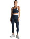 spacedye layered high waisted midi leggi